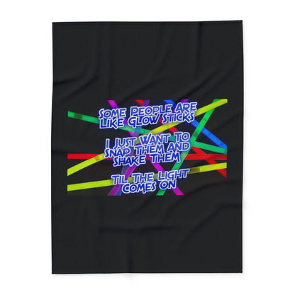 Glow Sticks Arctic Fleece Blanket