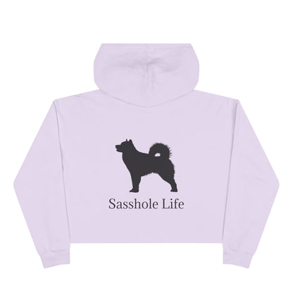 Sasshole Life Women's Crop Hoodie