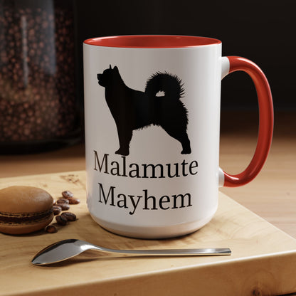 Malamute Mayhem 2-Tone Coffee Mug