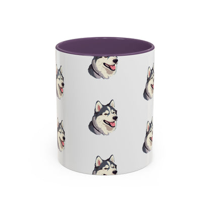 Malamute Head 2-Tone Coffee Mug