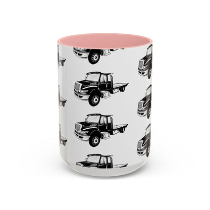 Flatbed Tow Truck 2-Tone Coffee Mug