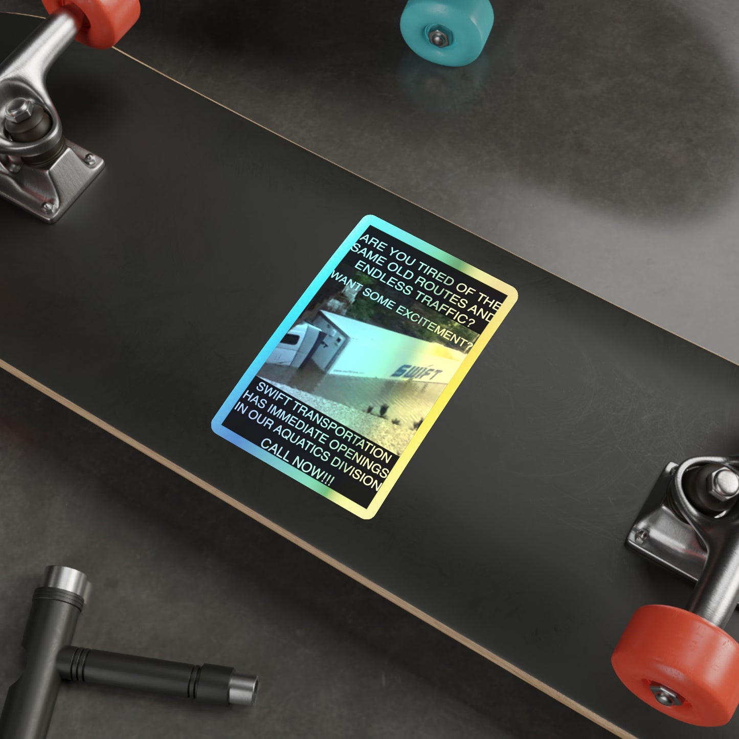 Swift Aquatics Holographic Sticker