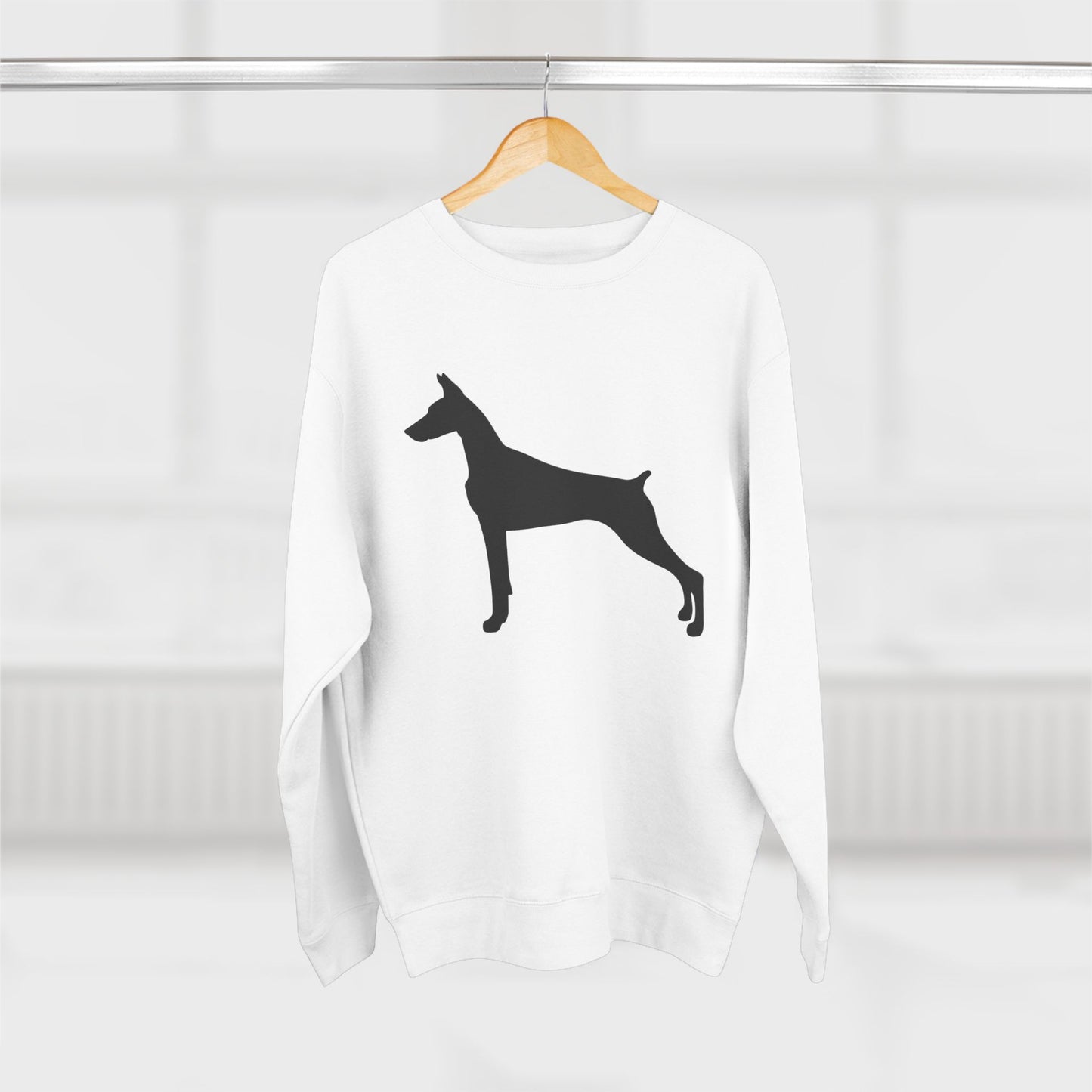 Doberman Silhouette Unisex Crewneck Sweatshirt