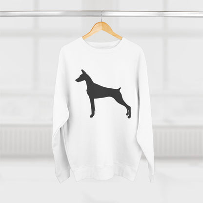 Doberman Silhouette Unisex Crewneck Sweatshirt