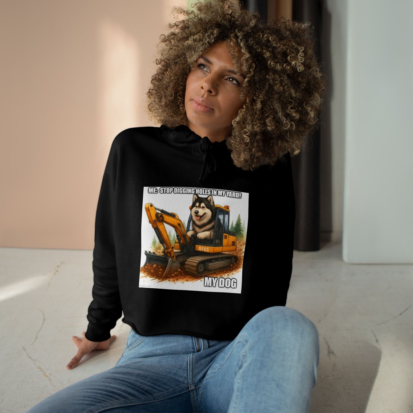 Digmaster Women's Crop Hoodie