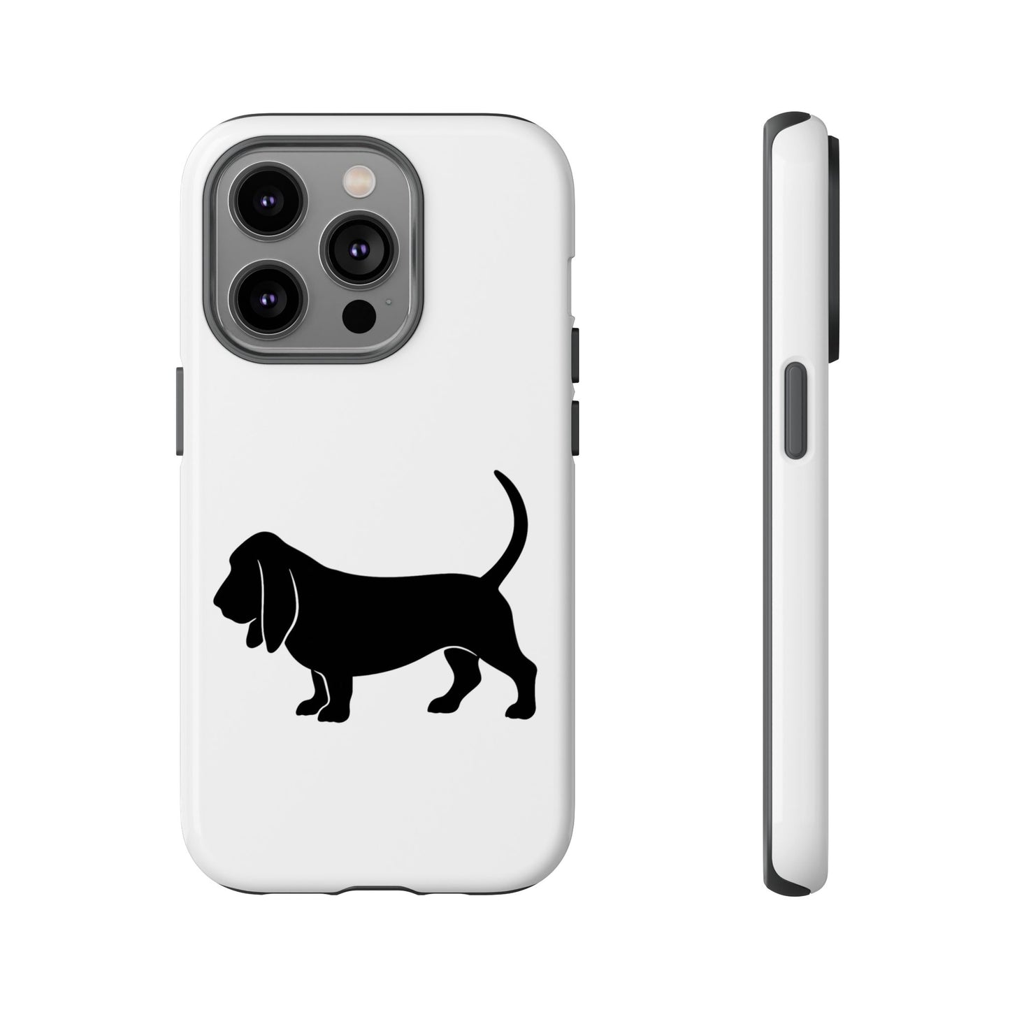 Basset Hound Silhouette iPhone Case