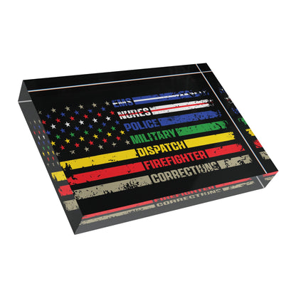 First Responder Acrylic Photo Block