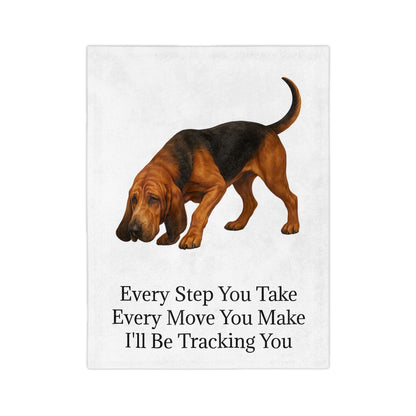 Tracking You Velveteen Microfiber Blanket