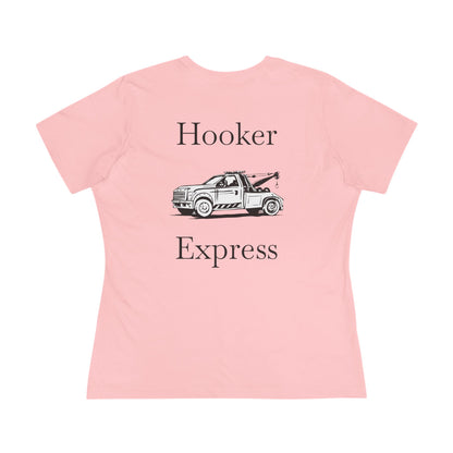 H**ker Express Wheel Lift Tow Truck Women's Short Sleeve Crewneck Tee