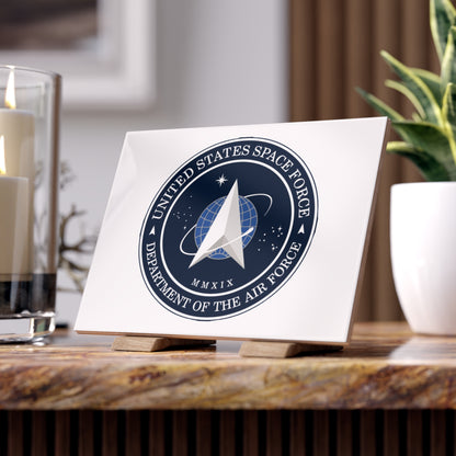 US Space Force Ceramic Photo Tile