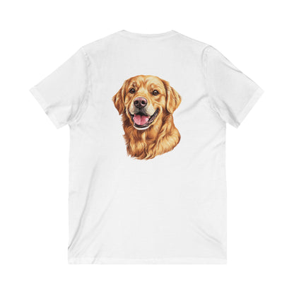 Golden Head Unisex Short Sleeve V-Neck Tee