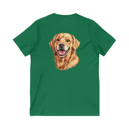 Golden Head Unisex Short Sleeve V-Neck Tee