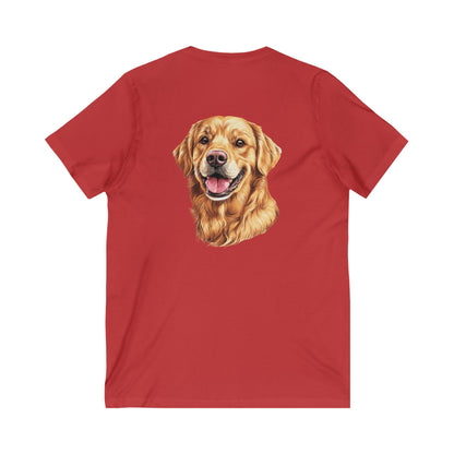Golden Head Unisex Short Sleeve V-Neck Tee