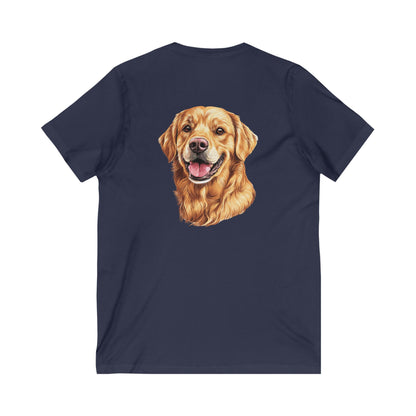 Golden Head Unisex Short Sleeve V-Neck Tee