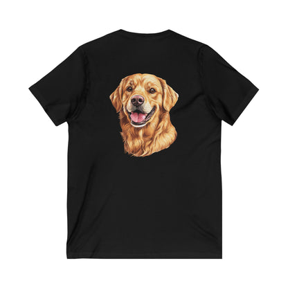 Golden Head Unisex Short Sleeve V-Neck Tee