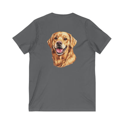 Golden Head Unisex Short Sleeve V-Neck Tee