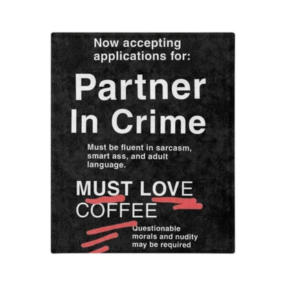 Partner In Crime Velveteen Microfiber Blanket