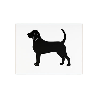 Bloodhound Silhouette Ceramic Photo Tile