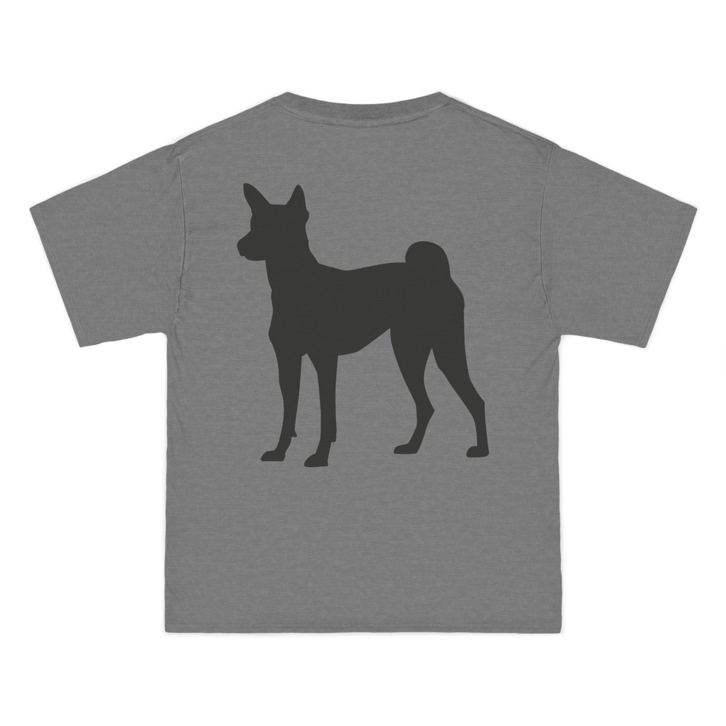 Basenji Silhouette Men's Short-Sleeve Crewneck Tee