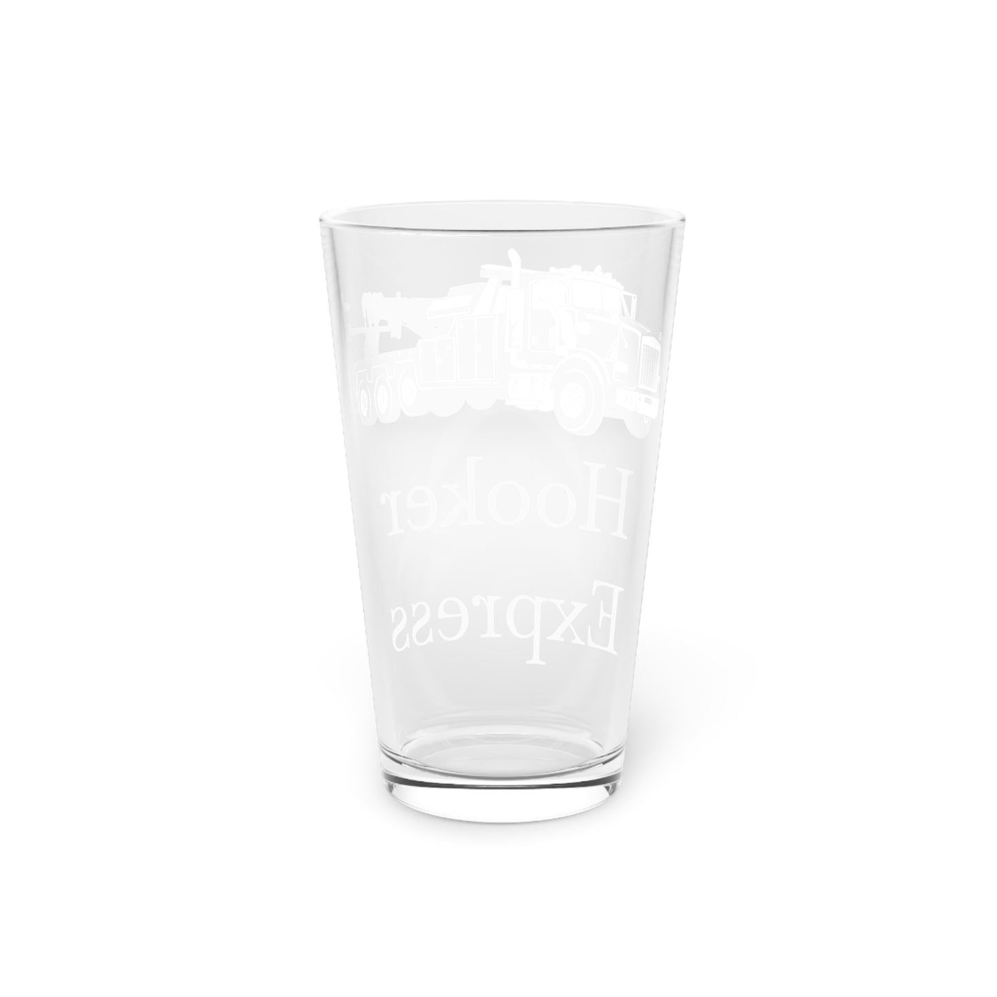 H**ker Express Heavy Tow Truck Drinking Glass