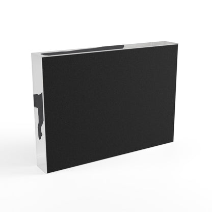 Golden Silhouette Acrylic Photo Block