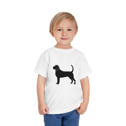 Bloodhound Silhouette Toddler Unisex Short Sleeve Crewneck Tee