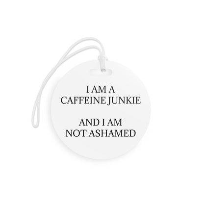 Caffeine Junkie Luggage Tag