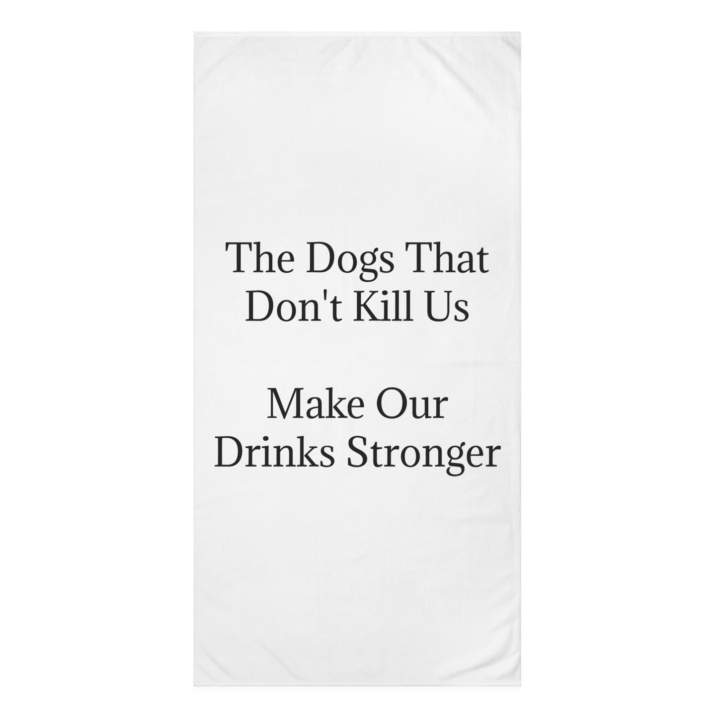 Drinks Stronger Mink-Cotton  Beach Towel