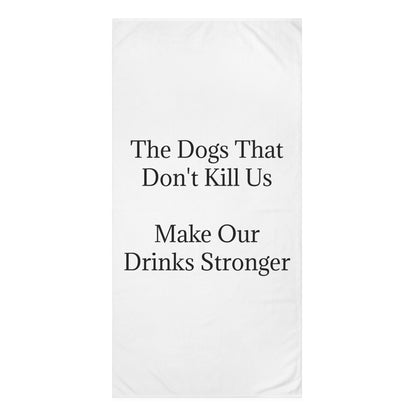 Drinks Stronger Mink-Cotton  Beach Towel
