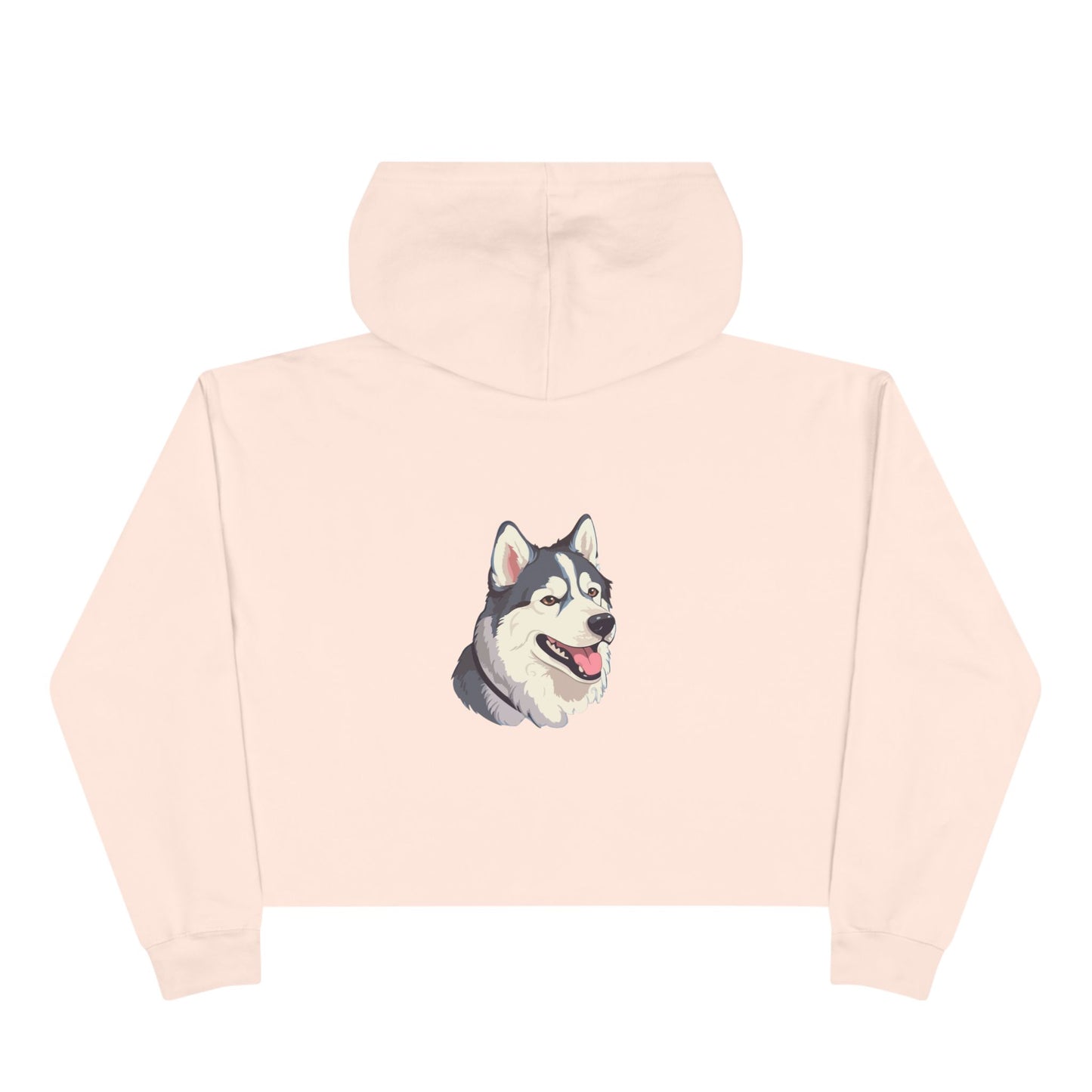 Malamute Head Women's Crop Hoodie