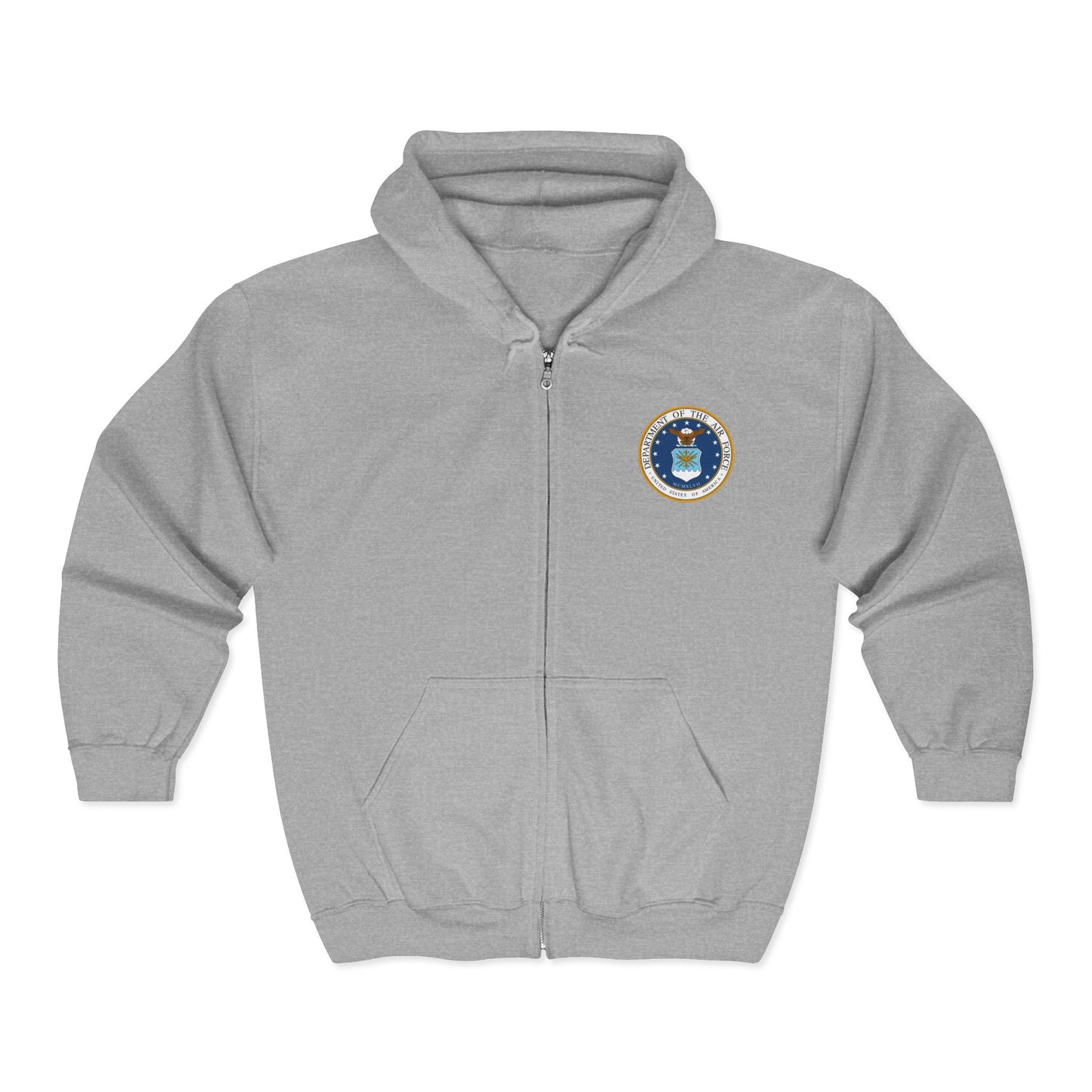 US Air Force Unisex Full Zip Hoodie