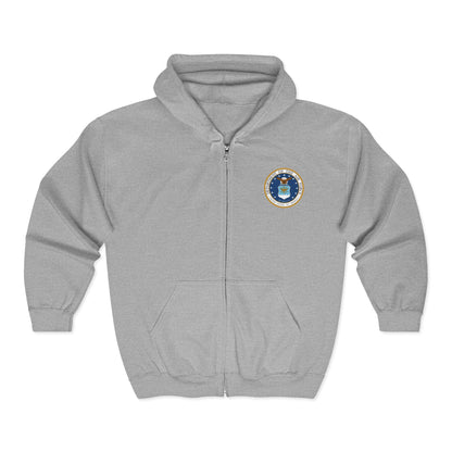 US Air Force Unisex Full Zip Hoodie