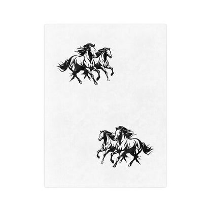 Horsin' Around Velveteen Microfiber Blanket