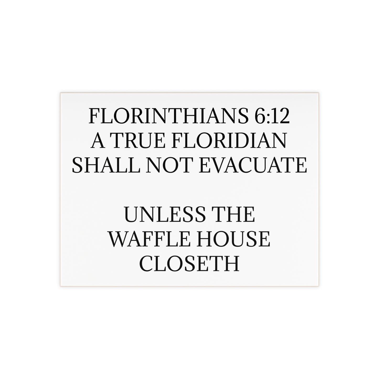 Florinthians 6:12 Ceramic Photo Tile