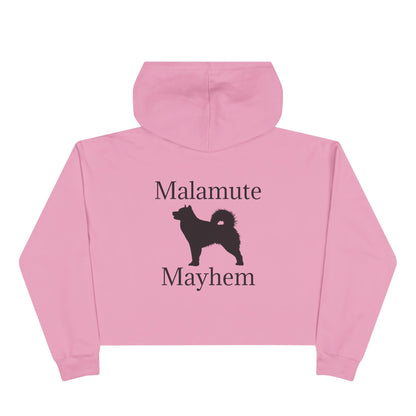 Malamute Mayhem Women's Crop Hoodie