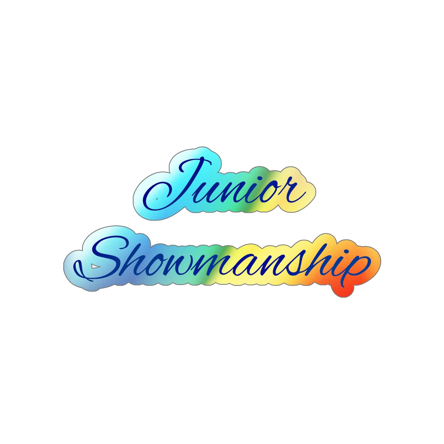 Junior Showmanship Holographic Sticker