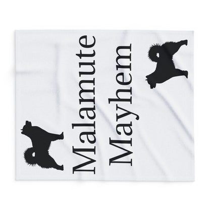Malamute Mayhem Arctic Fleece Blanket