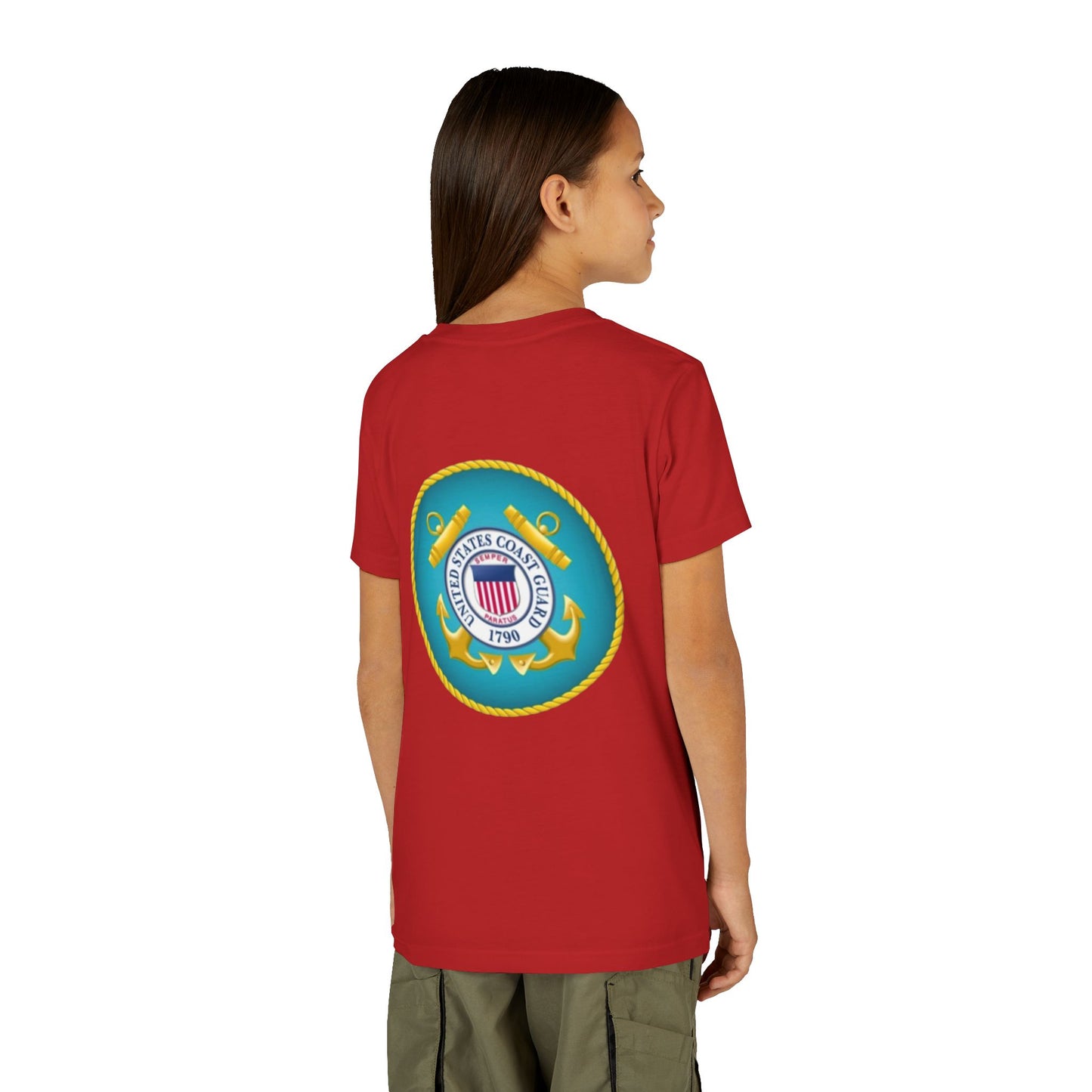 US Coast Guard Youth Unisex Short Sleeve Crewneck Tee