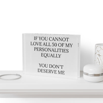 50 Personalities Acrylic Photo Block