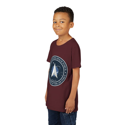 US Space Force Youth Unisex Short Sleeve Crewneck Tee