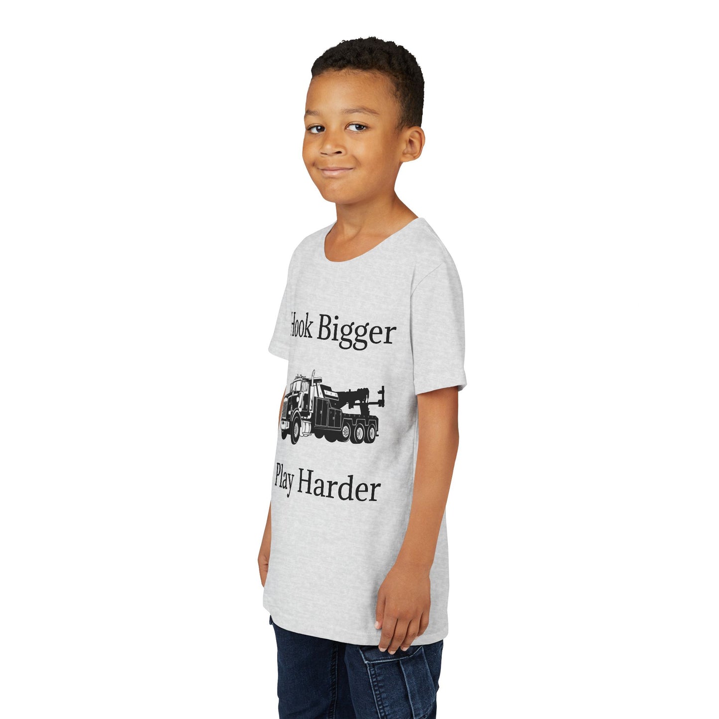 Hook Bigger Youth Unisex Short Sleeve Crewneck Tee