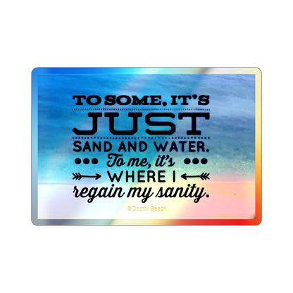 Dr. Beach Holographic Sticker