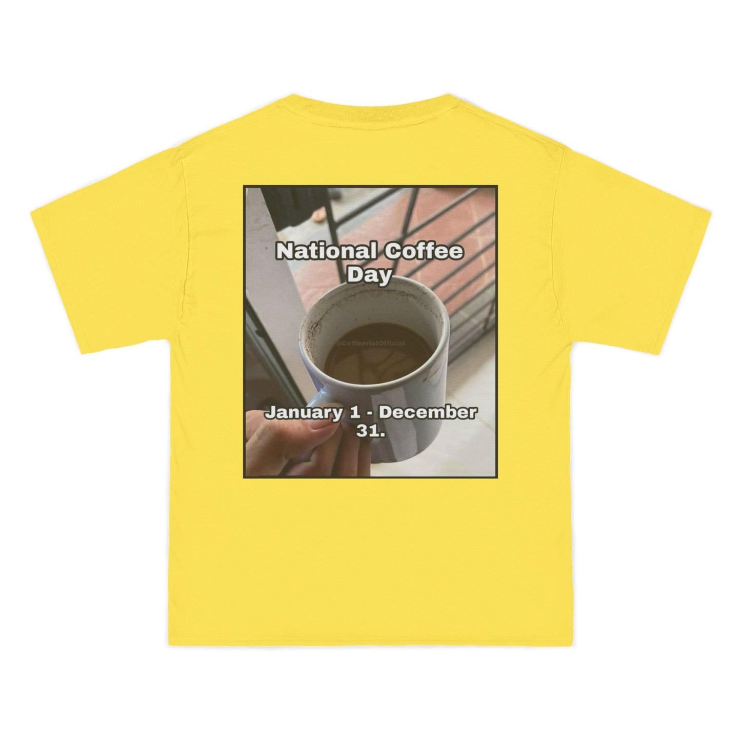 National Coffee Day Men's Short-Sleeve Crewneck Tee