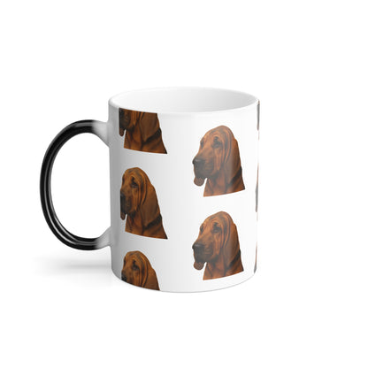 Bloodhound Head Color Changing Mug