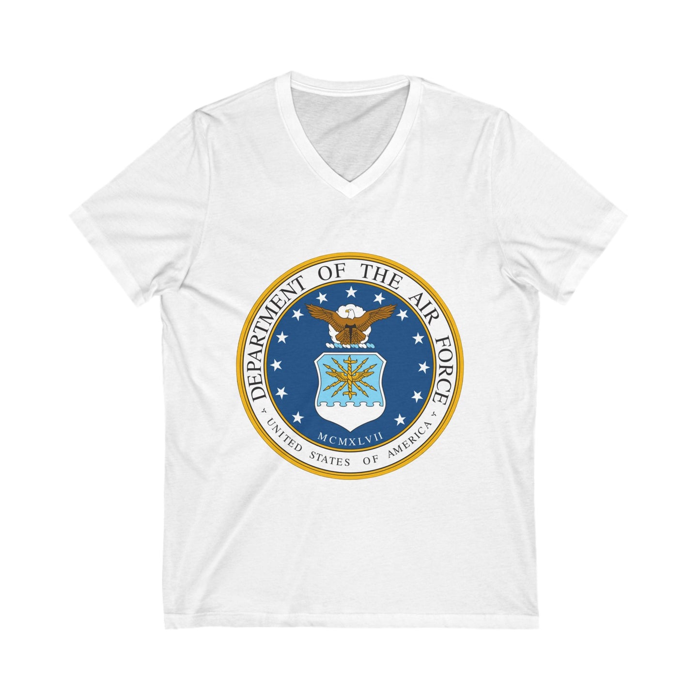 US Air Force Unisex Short Sleeve V-Neck Tee