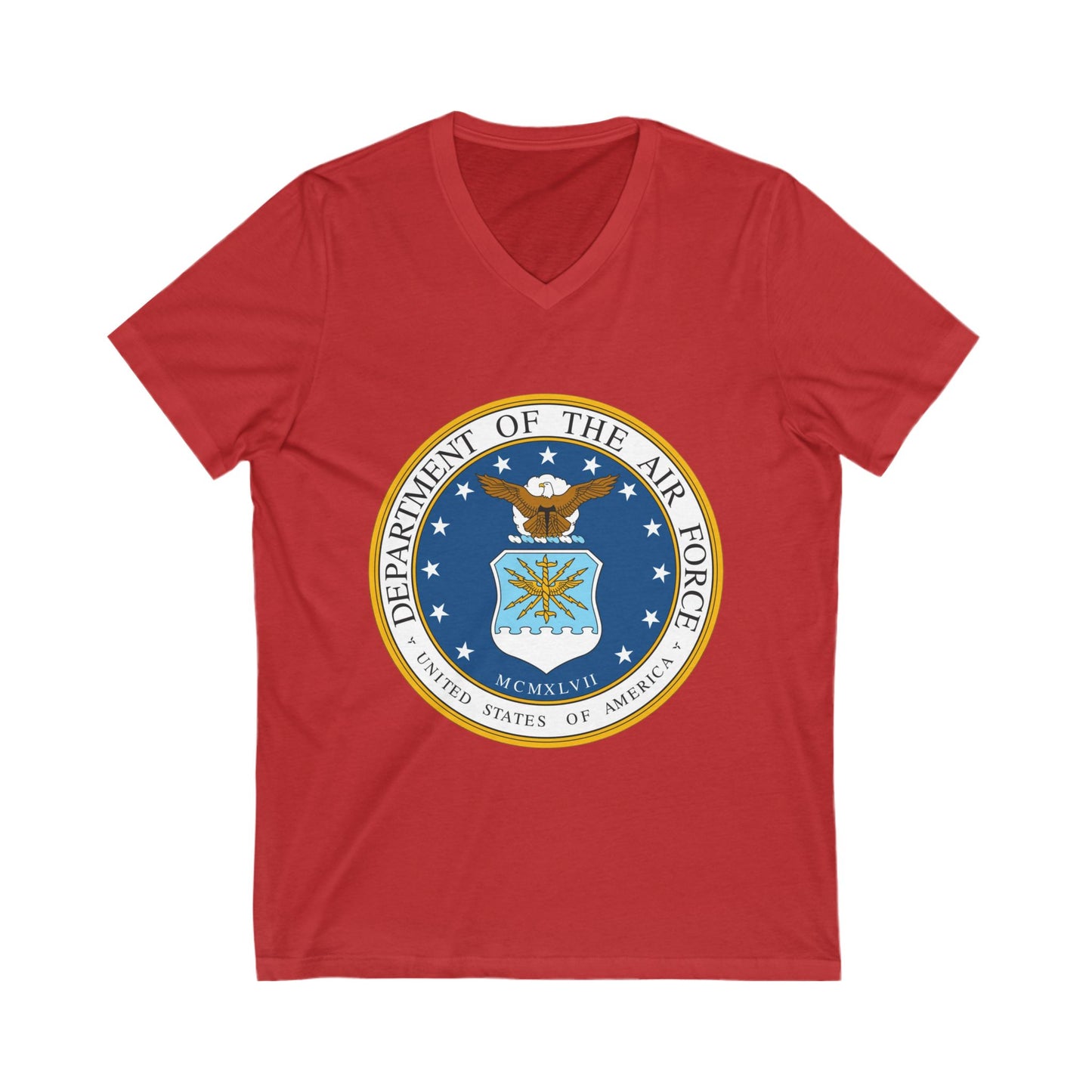 US Air Force Unisex Short Sleeve V-Neck Tee