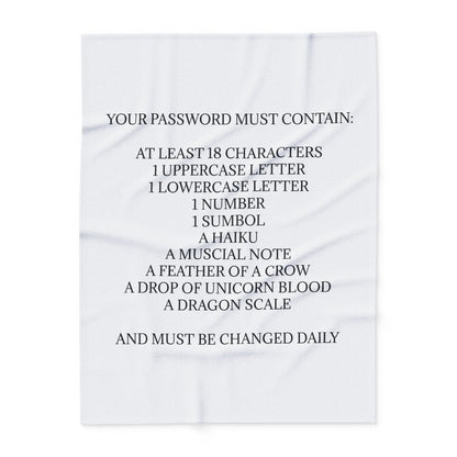 Password Arctic Fleece Blanket