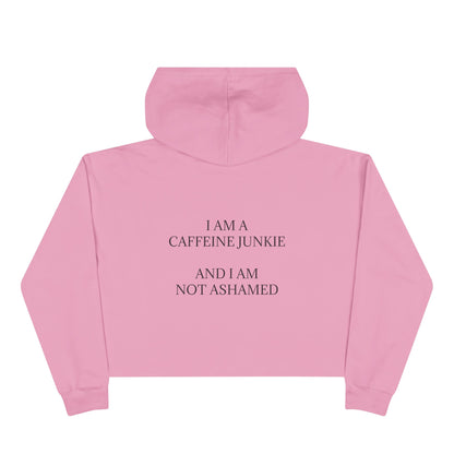 Caffeine Junkie Women's Crop Hoodie