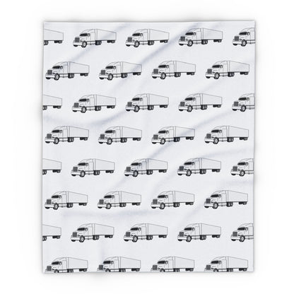 Semi Truck Arctic Fleece Blanket
