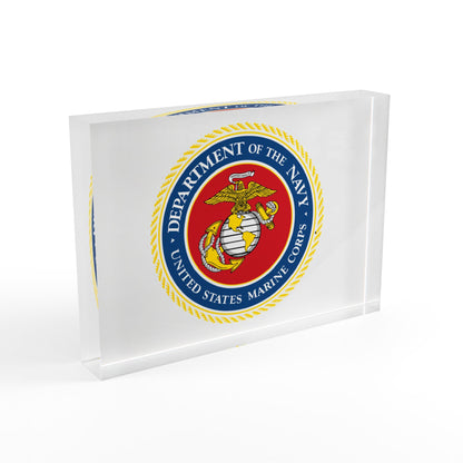 US Marine Corps Acrylic Photo Block
